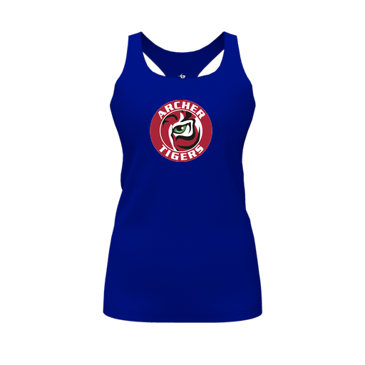 [FT0TRBRY-FYS-LOGO1] Decker Racerback Tank Top (Female Youth S, Royal, Logo 1)