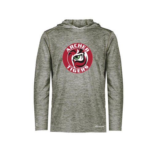 [FOLHCGGY-YS-LOGO1] Decker Youth Charge Hoodie (Youth S, Gray, Logo 1)