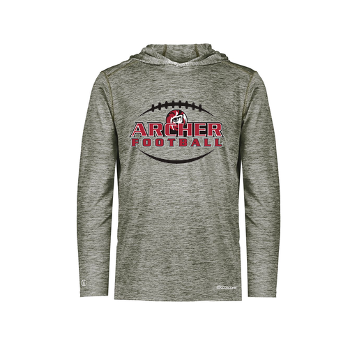 [FOLHCGGY-YS-LOGO2] Decker Youth Charge Hoodie (Youth S, Gray, Logo 2)